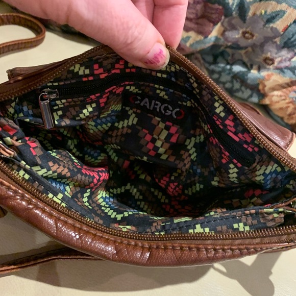 Cross body brown leather purse - Picture 4 of 6